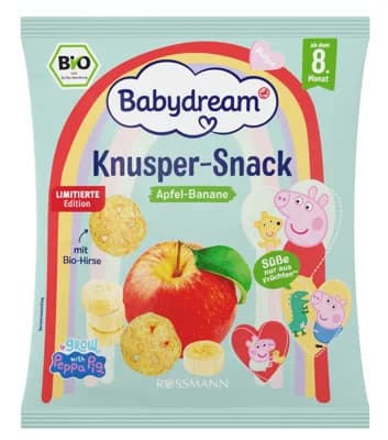 Babydream BIO Křupavá svačinka jablko-banán