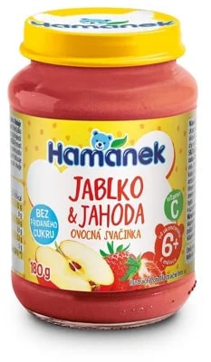 Hamánek Dětská výživa s jahodami neslazená