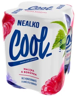 Cool Nealko Malina a Borůvka, plech multipack 4x0,5l