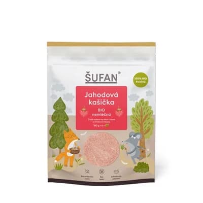 Šufan Jahodová kašička BIO nemléčná