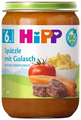 HIPP BIO Špecle, guláš a hovězí maso