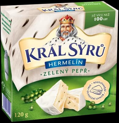 Král Sýrů Hermelín zelený pepř