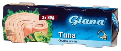 Giana Tuňák kousky ve vlastní šťávě tripack 3x80g