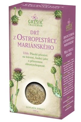 GREŠÍK Drť z ostropestřce mariánského krab.