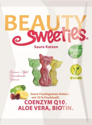 Beauty sweeties Kyselé ovocné želé kočičky