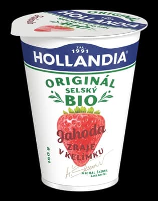 Hollandia Bio selský jogurt jahody