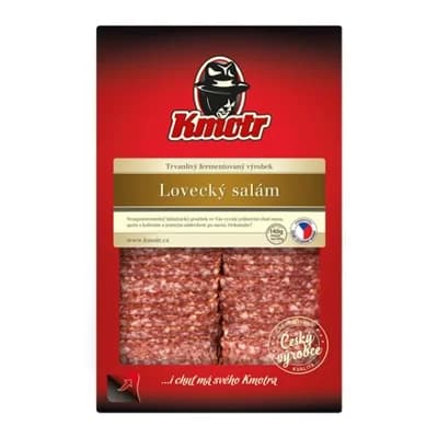 Kmotr Lovecký salám plátky chlaz.