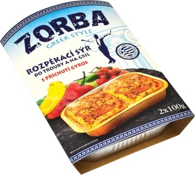 Zorba sýr řeckého typu k rozpékání do trouby 2x100g gyros