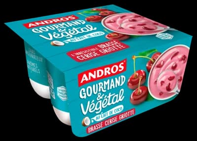 Andros Gourmand & Végétal Dezert s třešněmi (4×100 g)