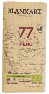 Blanxart Premium Organic Peru BIO Čokoláda 77%