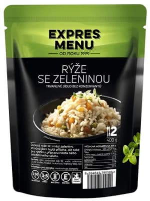 Expres menu Dušená rýže se zeleninou