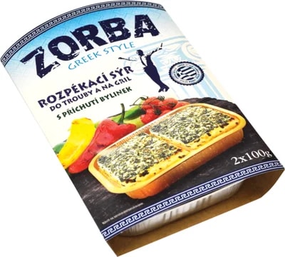 Zorba sýr řeckého typu k rozpékání do trouby 2x100g bylinky