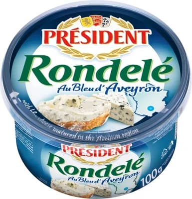 Président Rondelé s modrým sýrem