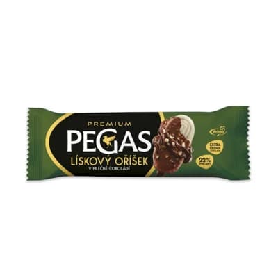 Pegas Premium Lískový oříšek v mléčné čokoládě