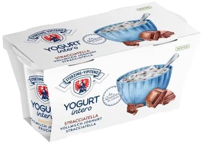 Sterzing-Vipiteno Plnotučný jogurt stracciatella 2×125 g