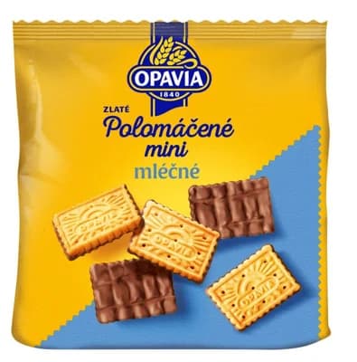 Opavia Zlaté Polomáčené Mini sušenky mléčné