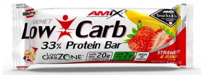 Amix Nutrition Amix Low Carb 33% Protein bar - jahoda/banán