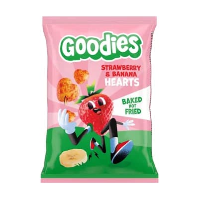 Goodies Křupky srdíčka banán a jahoda