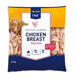 METRO Chef Pečené kuřecí prsa strips mraž. 2,