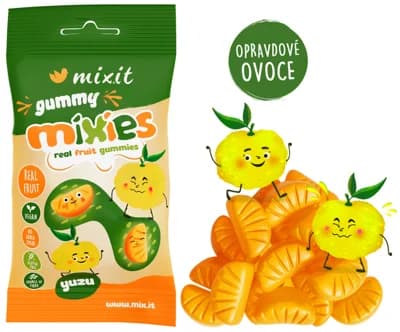 Mixit Gummy Mixies - Yuzu - přírodní želé bonbóny