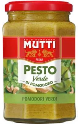 Mutti Rajčatové pesto zelené sklo