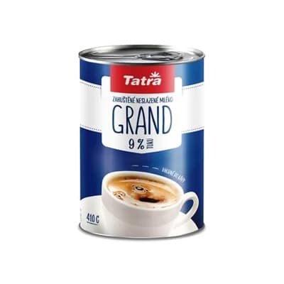 Tatra Grand Mléko zahuštěné neslazené 9 % chlaz. 2 x