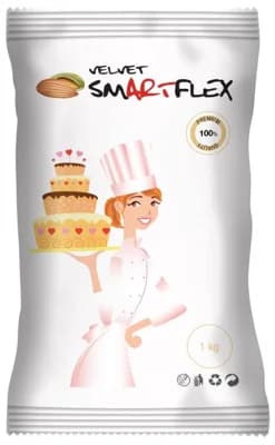 Smartflex Velvet potahovací a modelovací hmota mandle