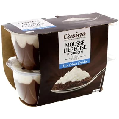 Casino Mousse dezert z čokoladové pěny, 4x 80 g
