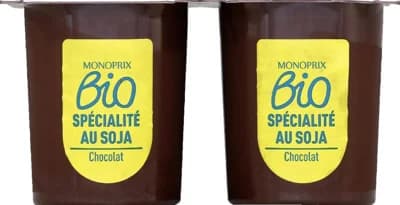 Monoprix Biologique Bio čokoládová sojová specialita 4x100g