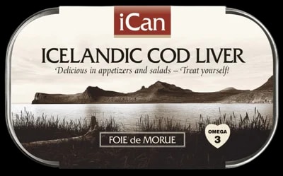 iCan Islandská tresčí játra ve vlastním oleji