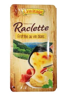 Ermitage Raclette sýr s bílým vínem plátky