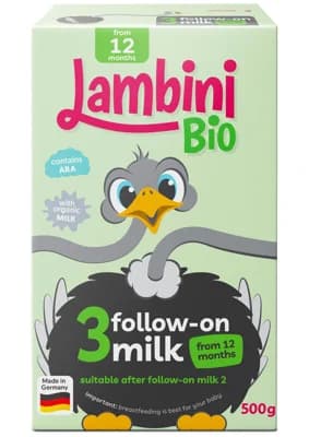Lambini BIO Pokračovací mléčná kojenecká výživa 3