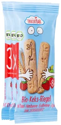 Fruchtbar BIO Špaldové máslové tyčinky s jahodami, 3x 30 g