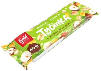 Gold plus Cereální tyčinka s oříšky
