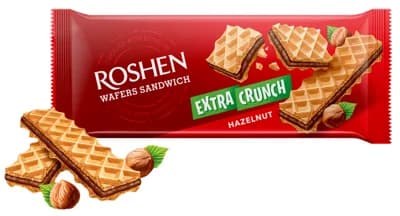 Roshen Křupavé oplatky s lískovo-oříškovou náplní