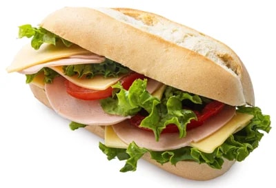 Pappudia Vegan bagetka Ham & Cheese style