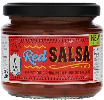 Marks & Spencer Salsa z rajčat a cibule s limetkovou šťávou a chilli papričkami jalapeño