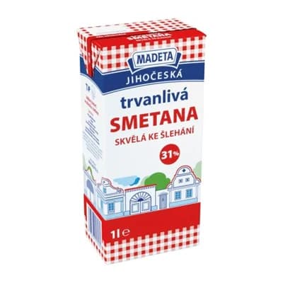 MADETA Jihočeská Smetana 31 % UHT