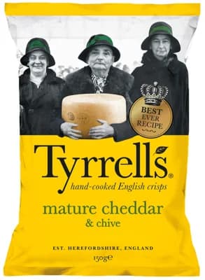 Tyrrells Brambůrky s příchutí cheddaru