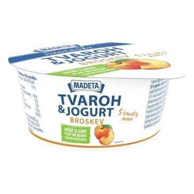 Madeta Tvaroh s jogurtem broskev