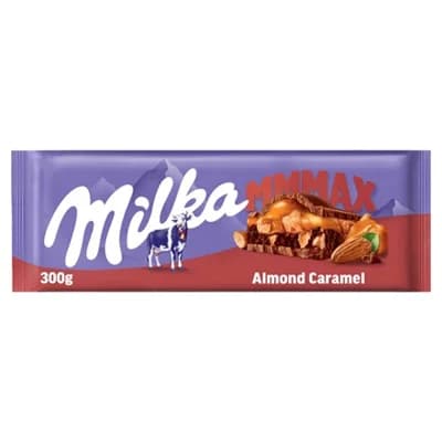 Milka Mmmax Almond Caramel mléčná čokoláda a mandle