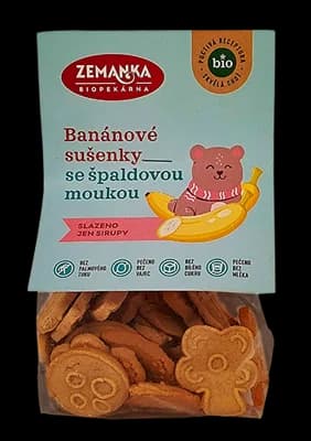 Biopekárna Zemanka BIO Špaldové banánové sušenky