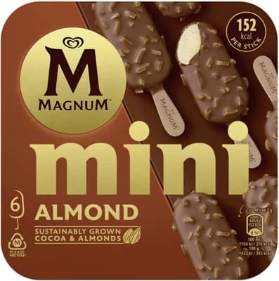 Magnum Mini Almond nanuk multipack (6×55 ml)