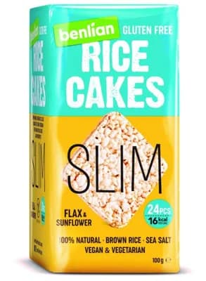 Benlian Rice cakes SLIM - lněné semínko a slunečnice