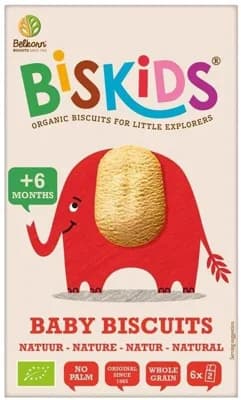 BISkids BIO Natural měkké dětské celozrnné sušenky