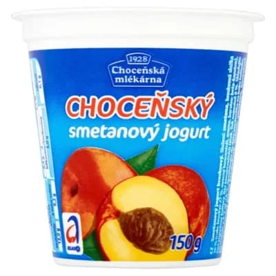 Choceňská Mlékárna Choceňský Jogurt smetanový broskev 10 x 150g