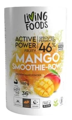 Living Foods Active power Mango smoothie bowl protein shake powder