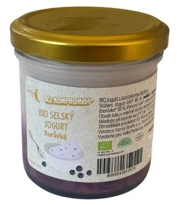 Rohlik.cz BIO Selský jogurt borůvka