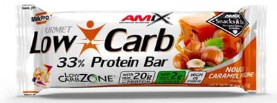 Amix Nutrition Amix Low Carb 33% Protein bar - karamel s nugátem