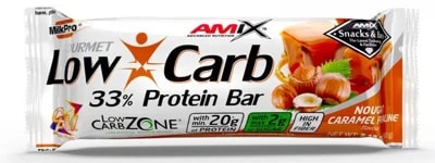 Amix Nutrition Amix Low Carb 33% Protein bar - karamel s nugátem
